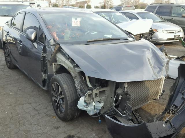 19XFB2F89DE211353 - 2013 HONDA CIVIC EX GRAY photo 1
