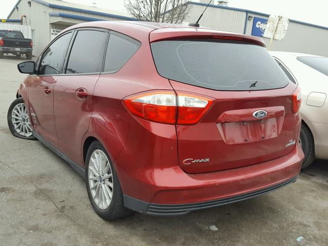 1FADP5AU1DL518642 - 2013 FORD C-MAX SE RED photo 3