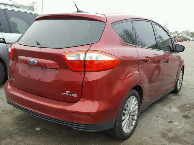 1FADP5AU1DL518642 - 2013 FORD C-MAX SE RED photo 4