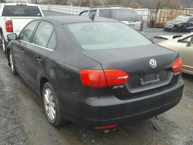 3VWDP7AJ1DM383735 - 2013 VOLKSWAGEN JETTA SE BLACK photo 3