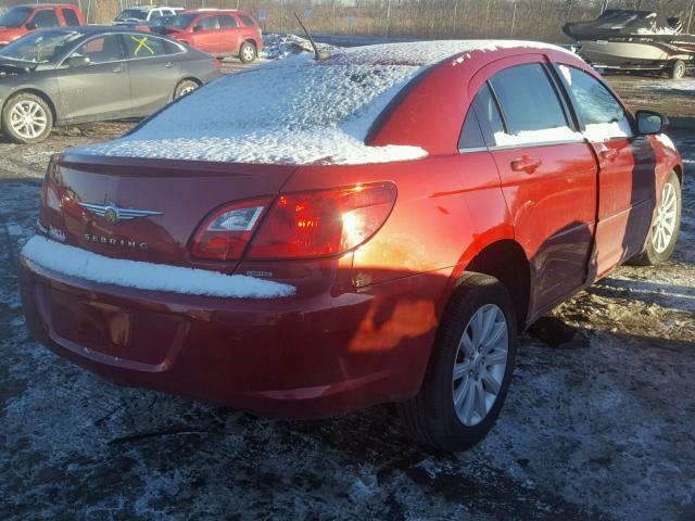 1C3CC5FB3AN223314 - 2010 CHRYSLER SEBRING LI MAROON photo 4