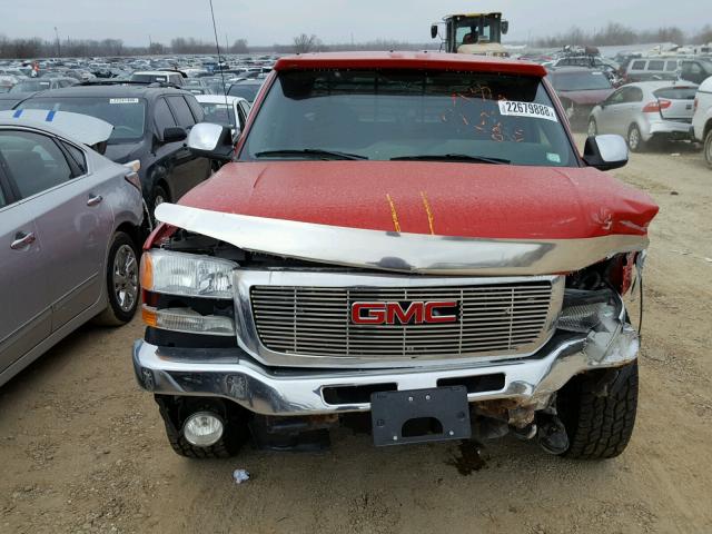 1GTEK19B16Z187781 - 2006 GMC NEW SIERRA RED photo 9