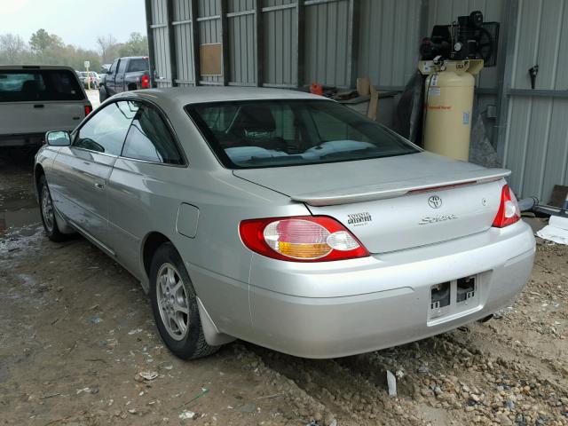 2T1CE22P33C023089 - 2003 TOYOTA CAMRY SOLA SILVER photo 3