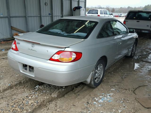 2T1CE22P33C023089 - 2003 TOYOTA CAMRY SOLA SILVER photo 4