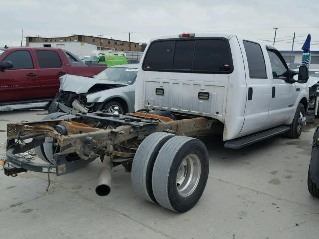 1FTWW32P94EB21591 - 2004 FORD F350 SUPER WHITE photo 4