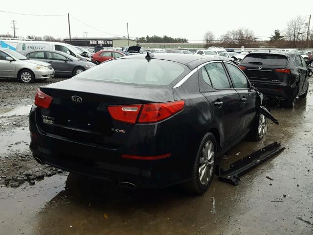 5XXGN4A74EG308619 - 2014 KIA OPTIMA EX BLACK photo 4