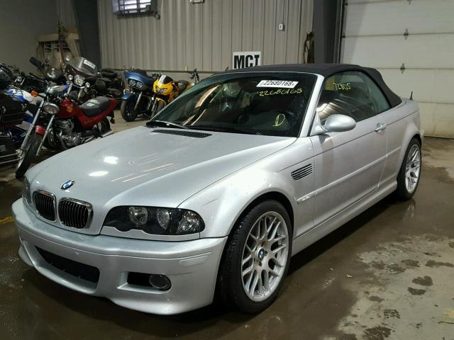 WBSBR93452EX22533 - 2002 BMW M3 SILVER photo 2