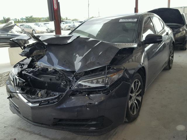 19UUB1F52FA003331 - 2015 ACURA TLX TECH GRAY photo 2