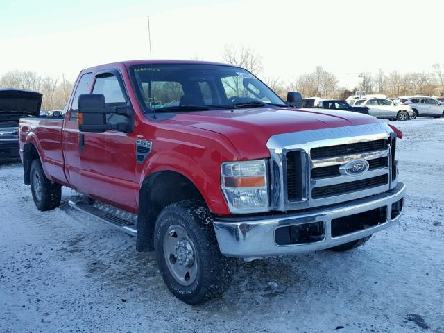 1FTSX21Y58EE27550 - 2008 FORD F250 SUPER RED photo 1