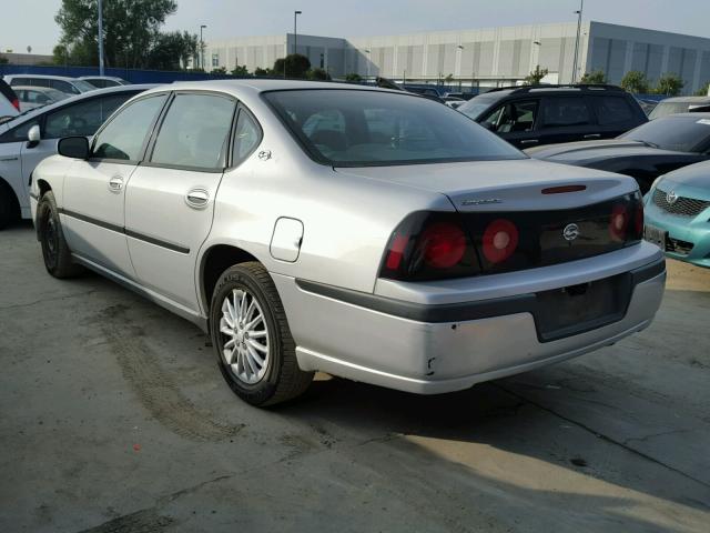 2G1WF52EX49339805 - 2004 CHEVROLET IMPALA GRAY photo 3