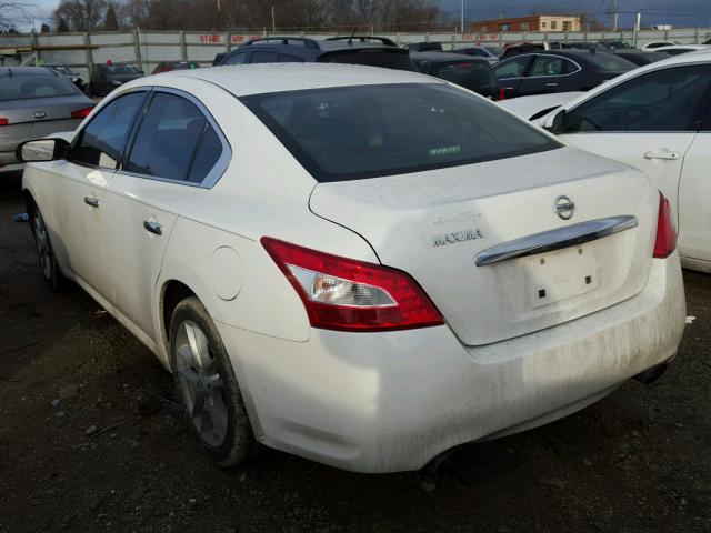 1N4AA51E89C840554 - 2009 NISSAN MAXIMA S WHITE photo 3