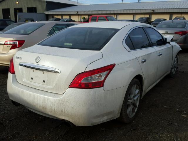 1N4AA51E89C840554 - 2009 NISSAN MAXIMA S WHITE photo 4