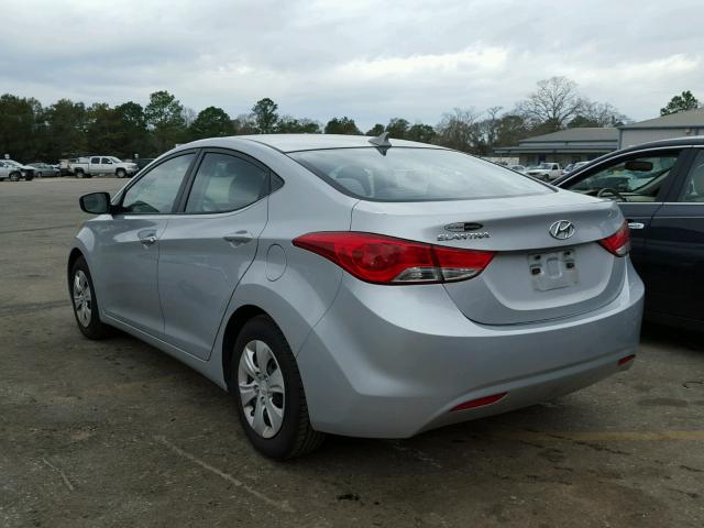 5NPDH4AE4CH147599 - 2012 HYUNDAI ELANTRA GL SILVER photo 3