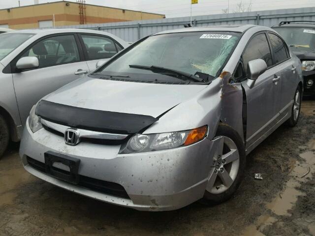 2HGFA16856H030109 - 2006 HONDA CIVIC EX SILVER photo 2