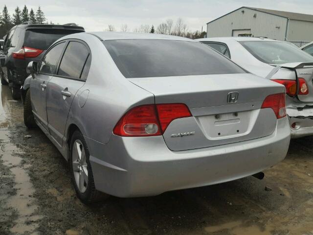 2HGFA16856H030109 - 2006 HONDA CIVIC EX SILVER photo 3