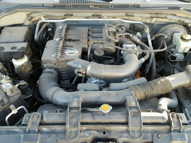 1N6BD06T17C436697 - 2007 NISSAN FRONTIER K GRAY photo 7