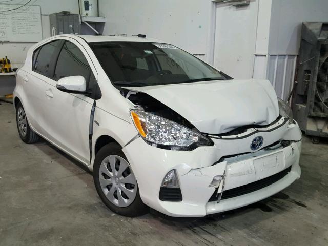 JTDKDTB37D1529757 - 2013 TOYOTA PRIUS C WHITE photo 1