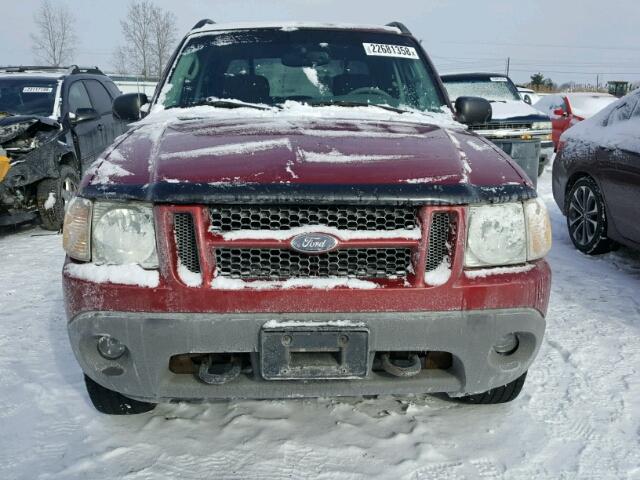 1FMZU77E23UA18563 - 2003 FORD EXPLORER S RED photo 9