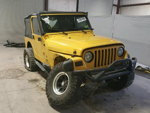 1J4FA49S85P388249 - 2005 JEEP WRANGLER / YELLOW photo 1