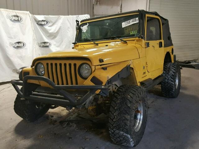 1J4FA49S85P388249 - 2005 JEEP WRANGLER / YELLOW photo 2