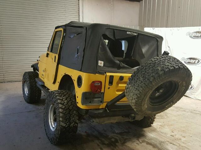 1J4FA49S85P388249 - 2005 JEEP WRANGLER / YELLOW photo 3