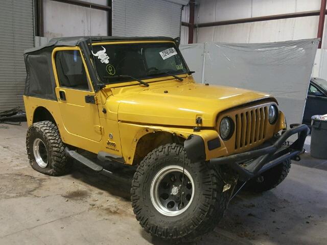 1J4FA49S85P388249 - 2005 JEEP WRANGLER / YELLOW photo 9