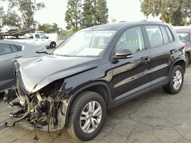 WVGAV3AX7DW596550 - 2013 VOLKSWAGEN TIGUAN S BLACK photo 2