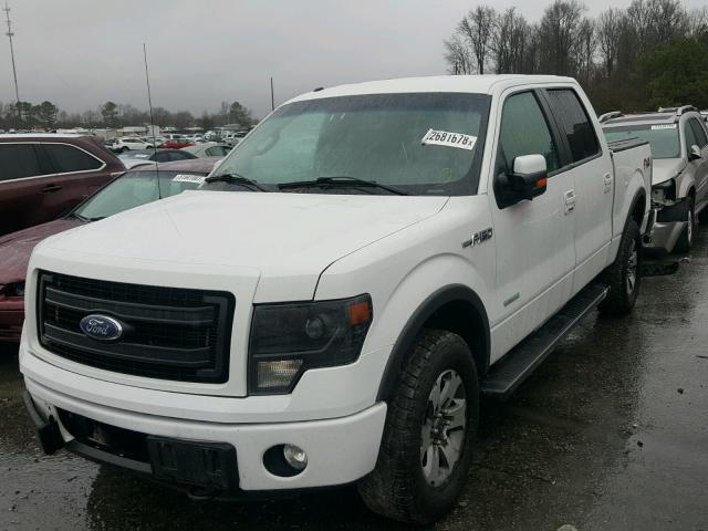 1FTFW1ET5DFE04691 - 2013 FORD F150 SUPER WHITE photo 2