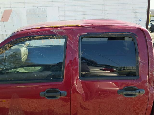 1GCDT136048133797 - 2004 CHEVROLET COLORADO BURGUNDY photo 9