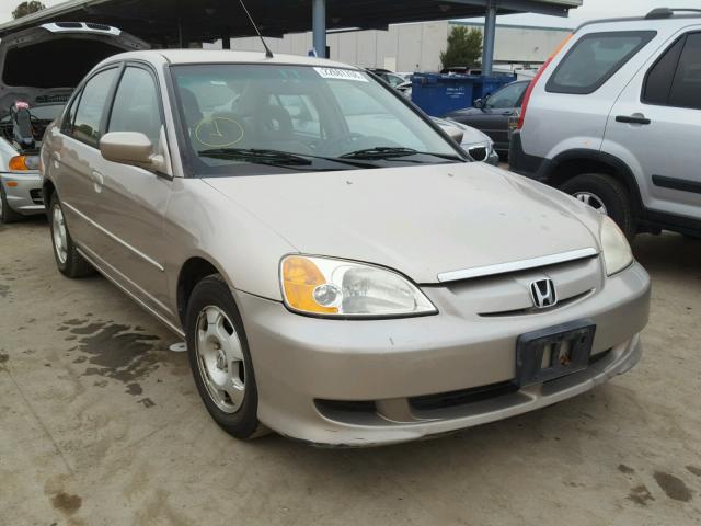 JHMES96643S016239 - 2003 HONDA CIVIC HYBR BEIGE photo 1