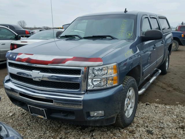 3GCEK23399G284643 - 2009 CHEVROLET SILVERADO BLUE photo 2