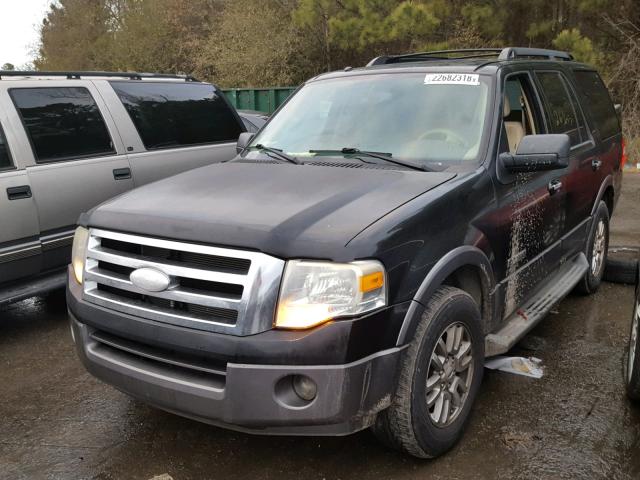 1FMFU15557LA54441 - 2007 FORD EXPEDITION BLACK photo 2