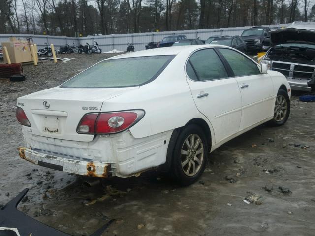 JTHBA30G845037891 - 2004 LEXUS ES 330 WHITE photo 4