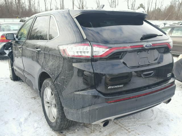 2FMPK4J99GBC20173 - 2016 FORD EDGE SEL BLACK photo 3