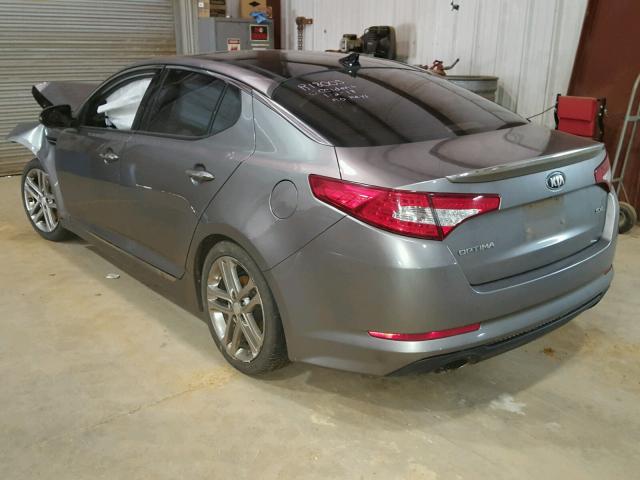 5XXGR4A68DG160257 - 2013 KIA OPTIMA SX SILVER photo 3