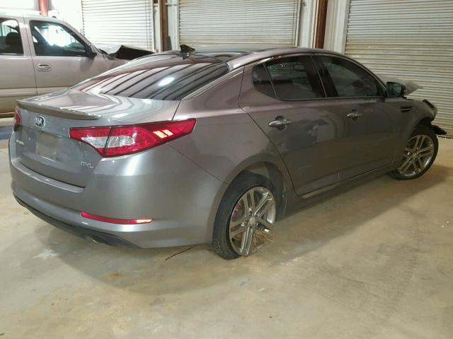 5XXGR4A68DG160257 - 2013 KIA OPTIMA SX SILVER photo 4