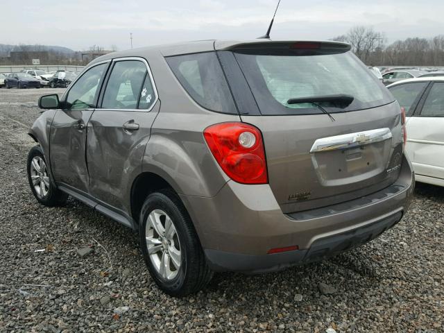 2CNALBEWXA6415934 - 2010 CHEVROLET EQUINOX LS BROWN photo 3