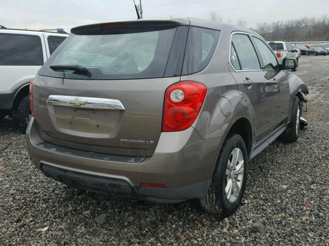 2CNALBEWXA6415934 - 2010 CHEVROLET EQUINOX LS BROWN photo 4