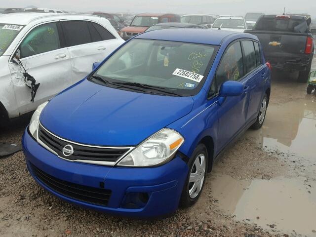 3N1BC1CP9AL407868 - 2010 NISSAN VERSA S BLUE photo 2