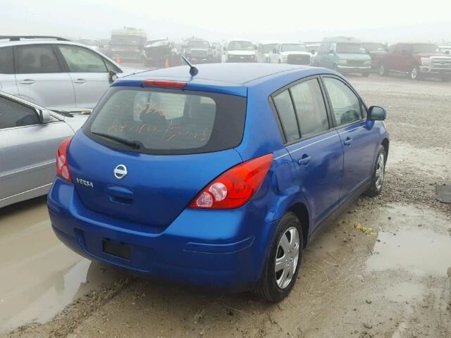 3N1BC1CP9AL407868 - 2010 NISSAN VERSA S BLUE photo 4