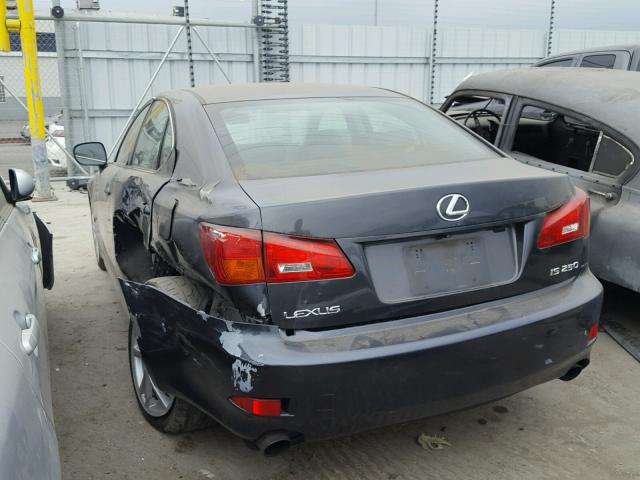 JTHBK262665014115 - 2006 LEXUS IS 250 BLACK photo 3