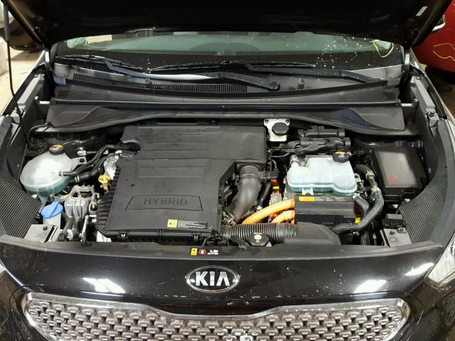 KNDCC3LC4H5059062 - 2017 KIA NIRO EX BLACK photo 7