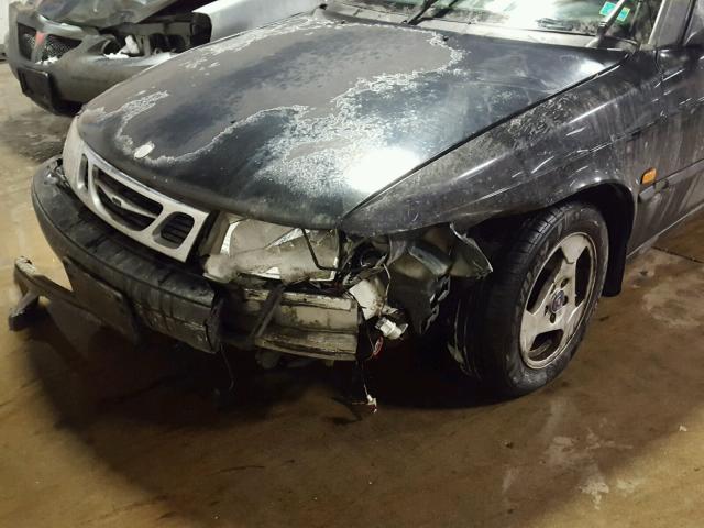 YS3DD78N9X7000345 - 1999 SAAB 9-3 S BLACK photo 10