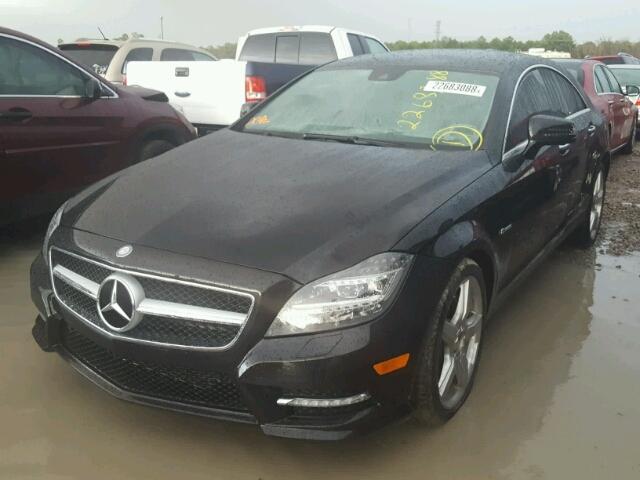 WDDLJ7DBXCA054778 - 2012 MERCEDES-BENZ CLS 550 BLACK photo 2