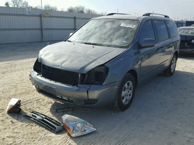 KNDMB233796314185 - 2009 KIA SEDONA EX GRAY photo 2