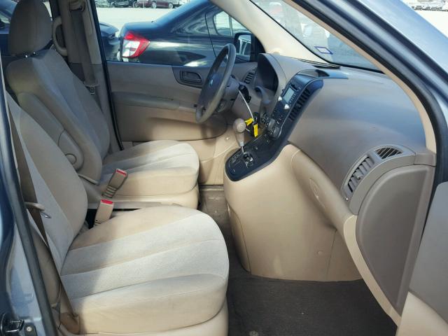 KNDMB233796314185 - 2009 KIA SEDONA EX GRAY photo 5