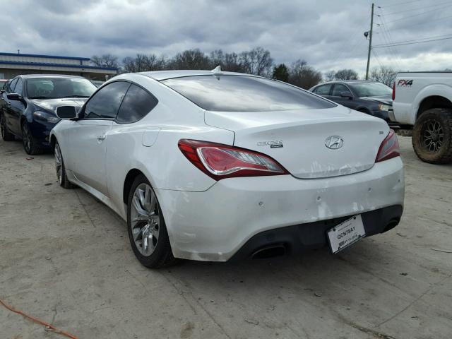 KMHHU6KJ2DU109439 - 2013 HYUNDAI GENESIS CO WHITE photo 3