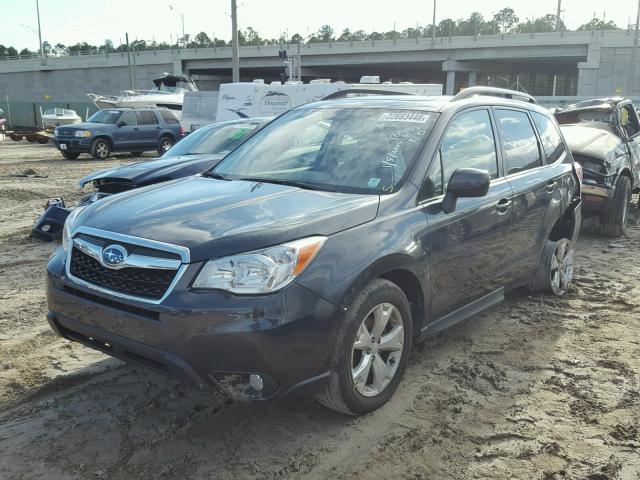 JF2SJAHC9FH441745 - 2015 SUBARU FORESTER 2 GRAY photo 2