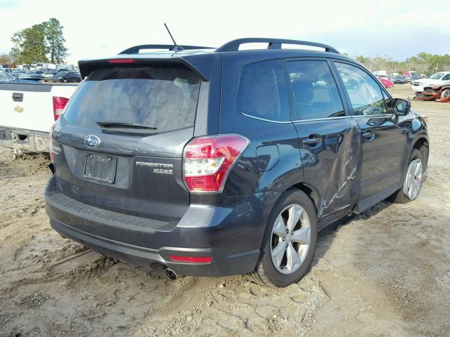 JF2SJAHC9FH441745 - 2015 SUBARU FORESTER 2 GRAY photo 4