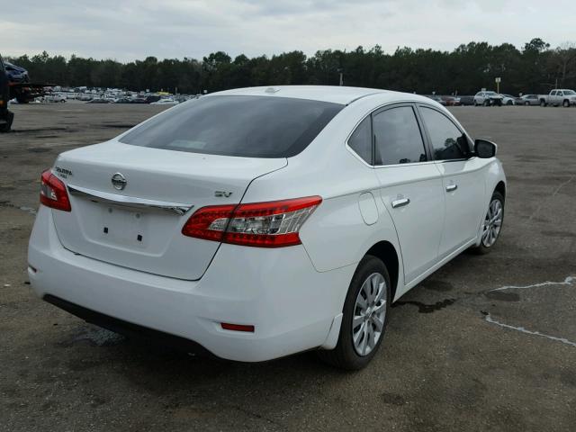 3N1AB7AP9FY300463 - 2015 NISSAN SENTRA S WHITE photo 4